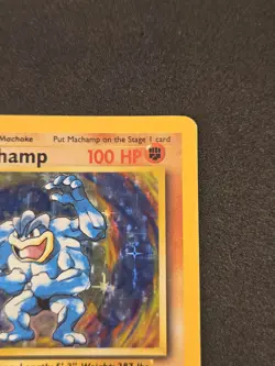 Pokemon Machamp 1st Edition Base Set 008/102 Holo LP - Image 5