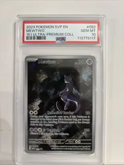 2023 Pokemon SVP EN Mewtwo #052 Promo 151 Ultra Premium Collection PSA 10 - Image 1
