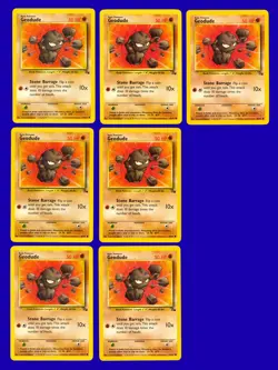 LOT of (16) 1999 Pokemon Fossil Geodude 47/62 - RARE - Mint to Gem Mint - Image 2