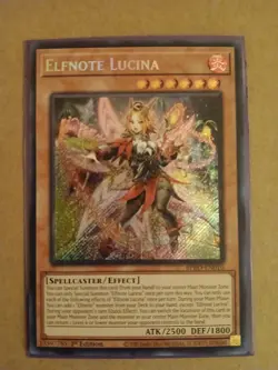 Yu-Gi-Oh Elfnote Lucina BPRO-EN010 1st Edition Secret Rare Near Mint 1st Ed - Image 2