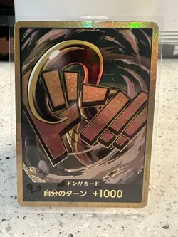 DON !! Card Sir Crocodile gold Japanese ONE PIECE Card THE BEST PRB01 - NM - Image 1