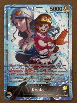 One Piece CCG Koala OP12-081 Leader Alt Art Holo English NM ( Amazing Edges ) - Image 1