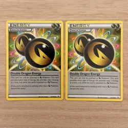 2x Double Dragon Energy 97/108 XY Roaring Skies Pokemon Card Playset NM - Image 1