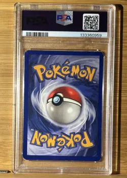 Pokemon TCG Lapras Fossil Holo Unlimited Rare Card 10/62 Vintage PSA 4 - Image 2