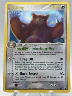 Pokemon Reverse Foil Card : Ursaring 18/115 (Ex Unseen Forces) - Image 1