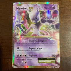 Pokemon Mewtwo EX 52/108 Evolutions Ultra Rare Holo 2016 Basic 180 HP Card - Image 1