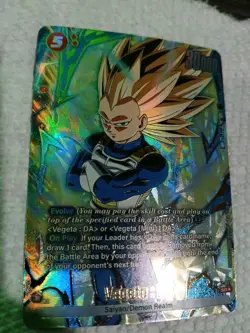 Bandai Vegeta: DA SR Foil Evolve Dragon Ball Super Card Game FB07-021 Battle - Image 1