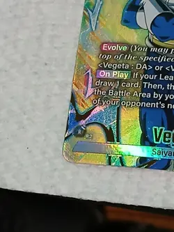 Bandai Vegeta: DA SR Foil Evolve Dragon Ball Super Card Game FB07-021 Battle - Image 2