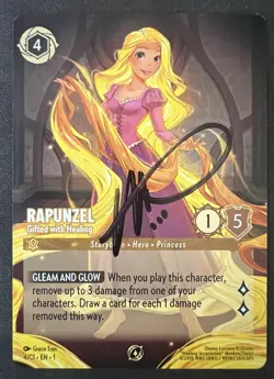 Lorcana Ryan Miller Signed Cards x3 - Rapunzel Cinderella Challenge Promo, Belle - Image 3