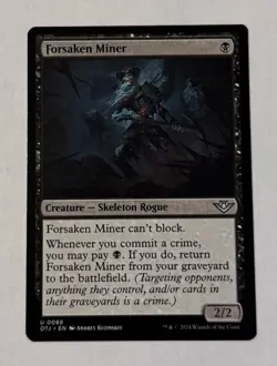 MTG Forsaken Miner - Outlaws of Thunder Junction LP - Image 1