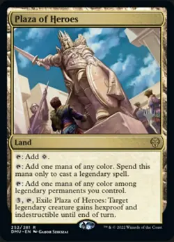 1 x Plaza of Heroes - Foil - Promo Pack - Dominaria United - NM-Mint - MTG - Image 1