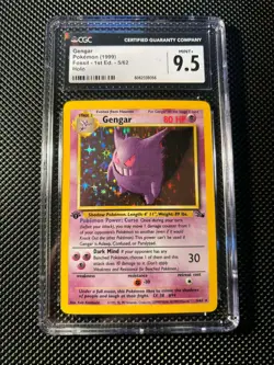 Gengar Holo Fossil First Edition CGC 9.5 Mint Plus Pokemon TCG 5/62 - Image 2