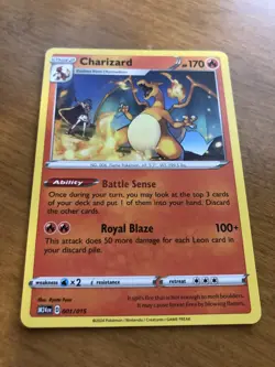 Charizard - New 2025 McDonalds Happy Meal Pokemon Dragon Discovery Card 001/015 - Image 3