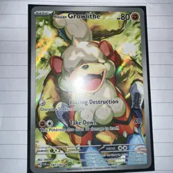 Hisuian Growlithe Illustration Rare 181/167 NM/M Pokemon Twilight Masquerade - Image 1