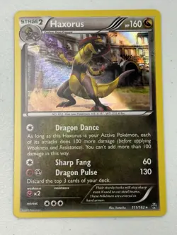 2015 Pokemon TCG HAXORUS 111/162 Holo Rare XY BREAKthrough NM - Image 1