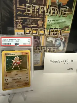 Hitmonchan Holo - PSA 7 - Pokemon 1999 Base Set 7/102 - Image 1