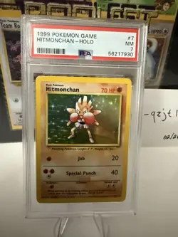 Hitmonchan Holo - PSA 7 - Pokemon 1999 Base Set 7/102 - Image 2