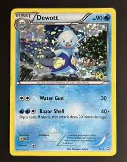 Pokemon TCG Mcdonalds 2012 Dewott 5/12 Stamped Holo HP - Image 1