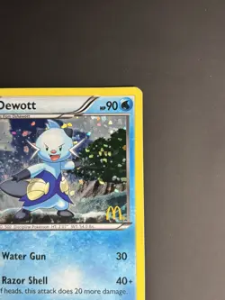 Pokemon TCG Mcdonalds 2012 Dewott 5/12 Stamped Holo HP - Image 5