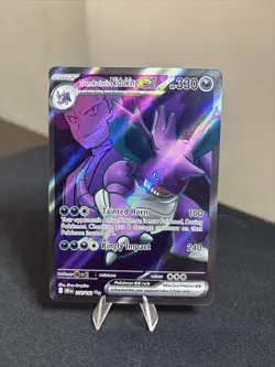 Team Rocket’s Nidoking ex 216/182 - Holo Rare - SV10 Destined Rivals Pokemon TCG - Image 1