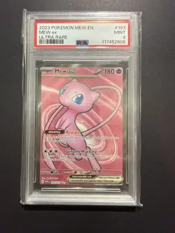 2023 POKEMON EN-151 ULTRA RARE - 193/165 MEW EX - PSA 9 - MINT - Image 1