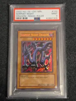 PSA 9 Serpent Night Dragon MRL 103 Magic Ruler Yugioh Card Original Print - Image 1