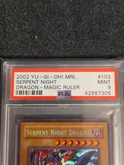 PSA 9 Serpent Night Dragon MRL 103 Magic Ruler Yugioh Card Original Print - Image 2
