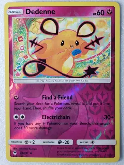 REVERSE HOLO Dedenne 88/131 NM - Forbidden Light Pokemon Card - Tomokazu Komiya - Image 1