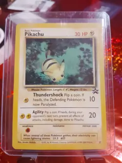 ⚡💛⚡1999 Pokemon Promo Pikachu Card 27- Vintage Black Star Promo ⚡⚡💛 - Image 1