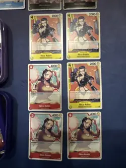 Women of One Piece CCG - 18 NM Cards Mixed Lot Nami, Nico Robin and 4 Asian Tins - Image 4