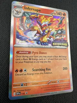 Infernape - 116 (Prerelease) [Staff] 116 Sv: Scarlet & Violet Promo Cards - NM - Image 3
