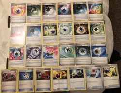 Lot Of 25 Various Energy Pokemon Cards wash mist powerful gift jet retrieval - Image 1