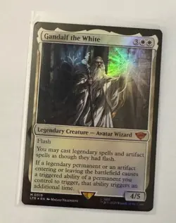 MTG Gandalf the White FOIL Universes Beyond: The Lord of the Rings 0019 RARE LTR - Image 1