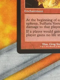 D1184 MAGIC GATHERING DOMINARIA REMASTERED SULFURIC VORTEX #332 LP RETRO MTG - Image 4