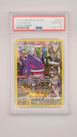 2022 POKEMON Lost Origin Trainer Gallery TG06/TG30 Gengar Ultra Rare PSA 10 - Image 1