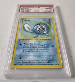Poliwag 59/102 1st Edition Shadowless - Base Set *PSA 10 - GEM MINT* Pokemon - Image 2