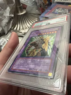 2005 YU-GI-OH! ELEMENTAL ENERGY 1ST Edition #EN035 ELEMENTAL HERO WILDEDGE PSA 9 - Image 3