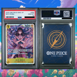 *POP 3* 2025 ONE PIECE JAPANESE EB03 HEROINES EDITION- #055 NICO ROBIN PSA 10 - Image 2