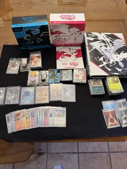 Black Bolt & White Flare Pokemon Center Card Lot with Binders. Free Ship! - Image 1