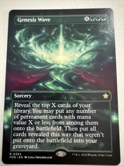 Genesis Wave Borderless (NM Non-Foil) FDN-0334 Rare MTG - Image 1