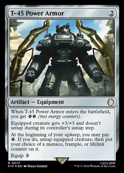 [1x] T-45 Power Armor - Surge Foil Near Mint, English Universes Beyond: Fallout - Image 1