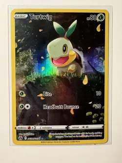 Pokemon TCG - Turtwig - Crown Zenith GG31/GG70 Galarian Gallery Holo Full Art - Image 1
