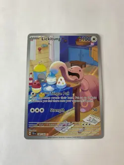 Pokemon Lickitung 180/162 SV05: Temporal Forces Illustration Rare Holo 100 HP - Image 1