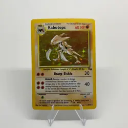 Kabutops - 24/62 - Pokemon Fossil, Non-Holo Rare - Image 1