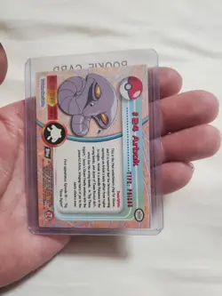 ARBOK Pokemon 1999 Topps #24 Black Logo TV Animation Edition Textured HOLO Foil - Image 2