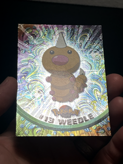 Topps Pokemon Series 1 HOLO FOIL Embossed Rays Weedle 13 Kakuna 14 Beedrill 15 - Image 4