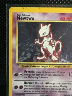 Mewtwo 10/102 Base Set Unlimited Holo Rare Pokemon TCG 1999 WOTC - Image 2