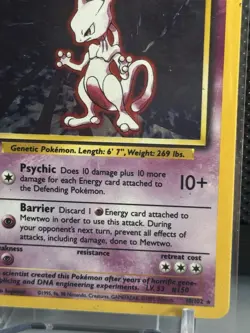 Mewtwo 10/102 Base Set Unlimited Holo Rare Pokemon TCG 1999 WOTC - Image 4