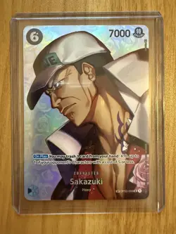 One Piece Sakazuki SP Alt Art SR OP02-099 Kingdoms of Intrigue - Near Mint - Image 1