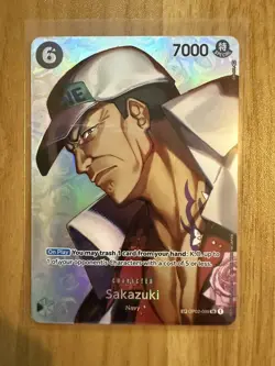 One Piece Sakazuki SP Alt Art SR OP02-099 Kingdoms of Intrigue - Near Mint - Image 3